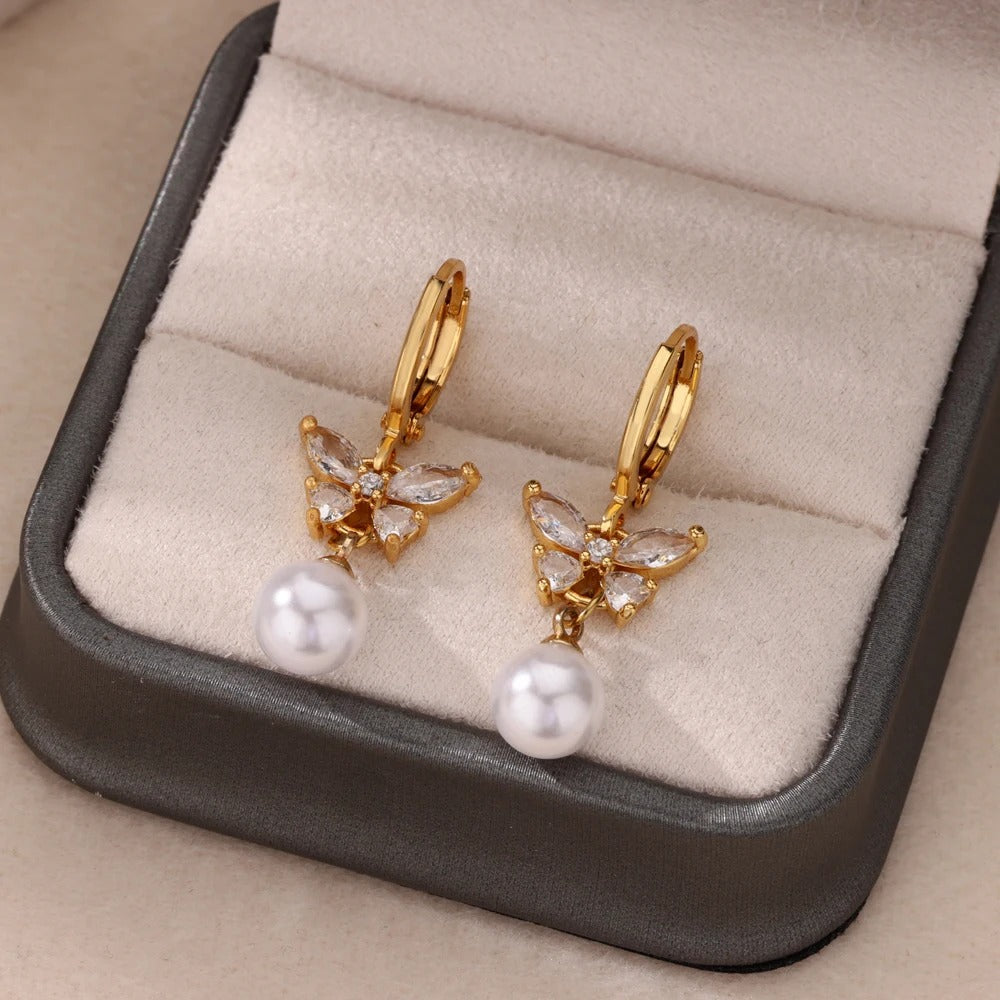 Gold Dangle Earrings for Women