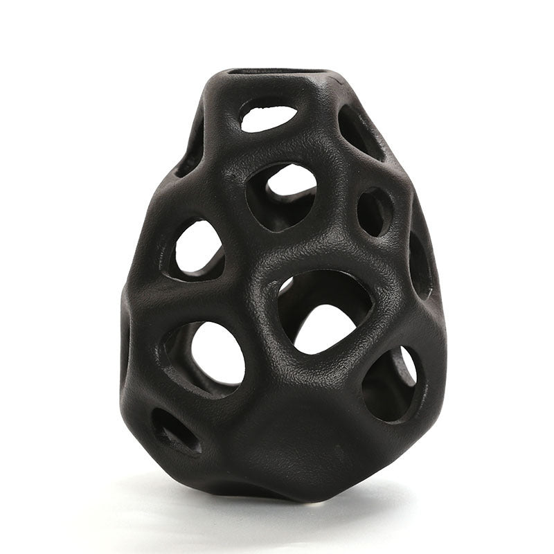 Ceramic Geometric Hollow Ball Body Decoration Fashion Home Model Room Soft Decorative Ornaments