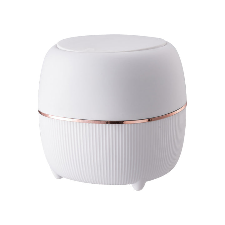 Luxury Mini Desktop Trash Can - Eco-Friendly Round Waste Bin