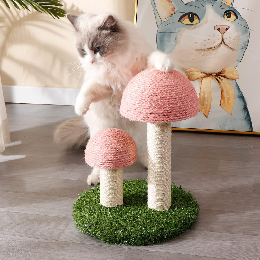 Deluxe Mushroom Cat Climbing Frame & Scratch Post