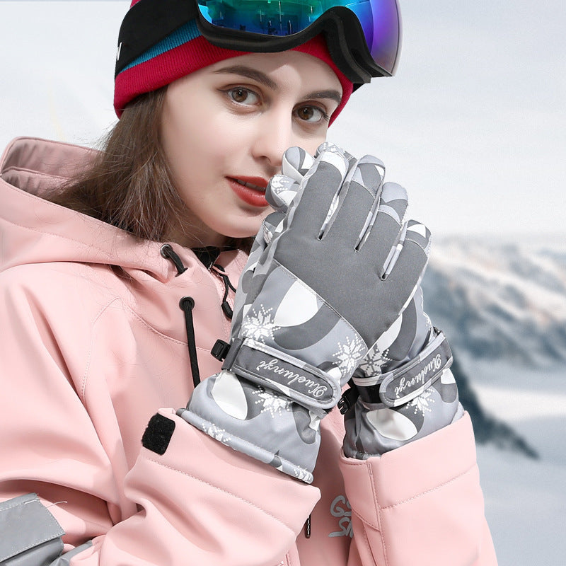 Women's Winter Outdoor Warm Cycling Thick Ski Gloves