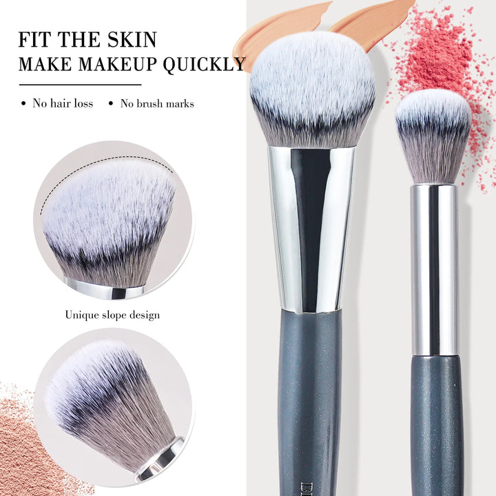 Professional Blue Makeup Brush Set