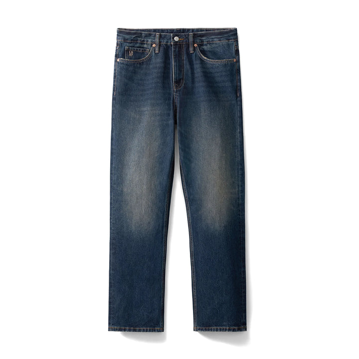 Men's Vintage Washed Loose Straight Jeans