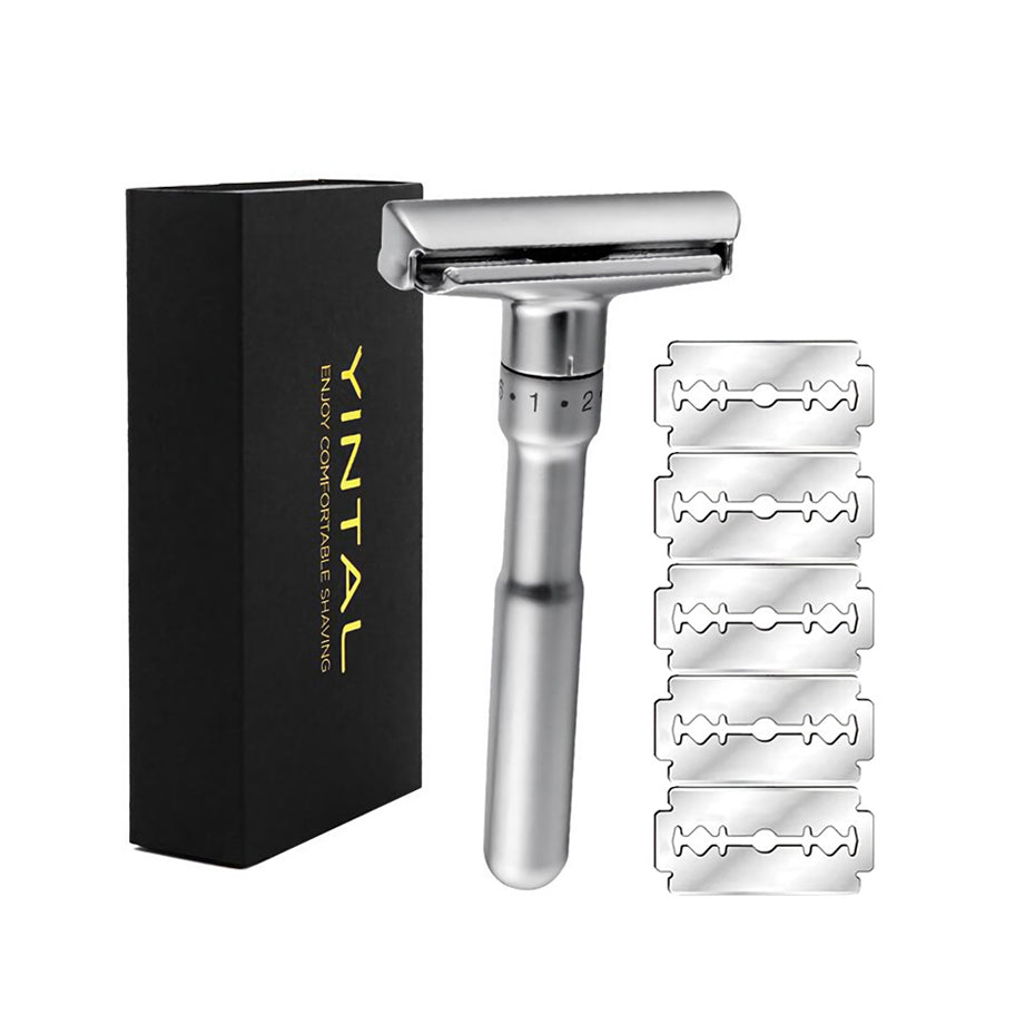 Adjustable Zinc Alloy Safety Razor for Men