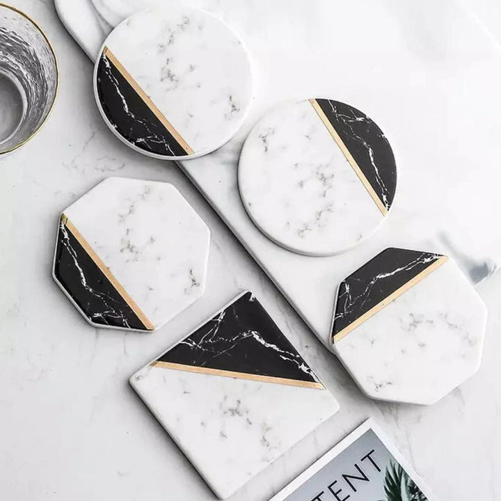 Elegant Marble Ceramic Coasters