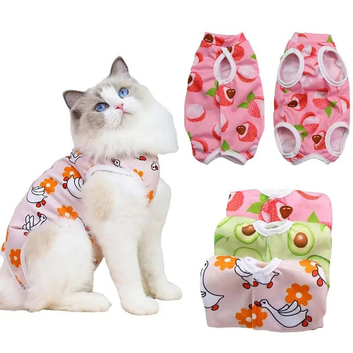 Breathable Elastic Cat Weaning Vest