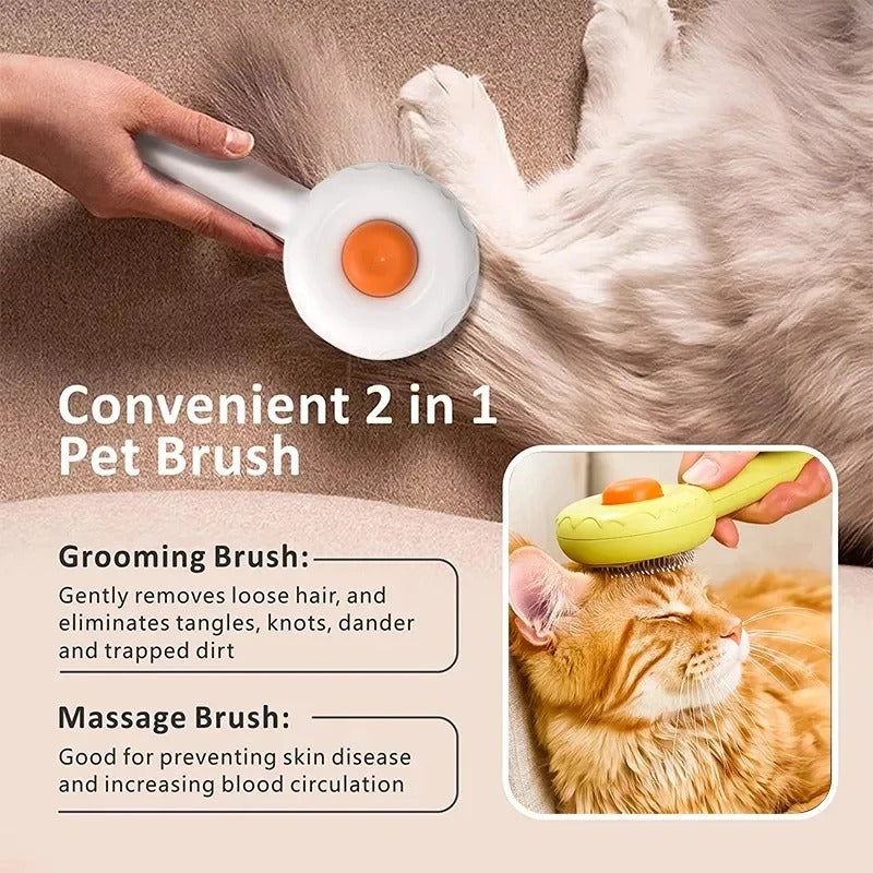 Self-Cleaning Pet Hair Removal Comb