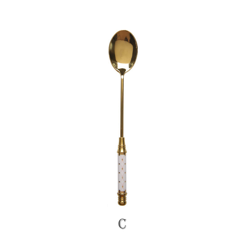 Elegant Stainless Steel Dessert Spoon