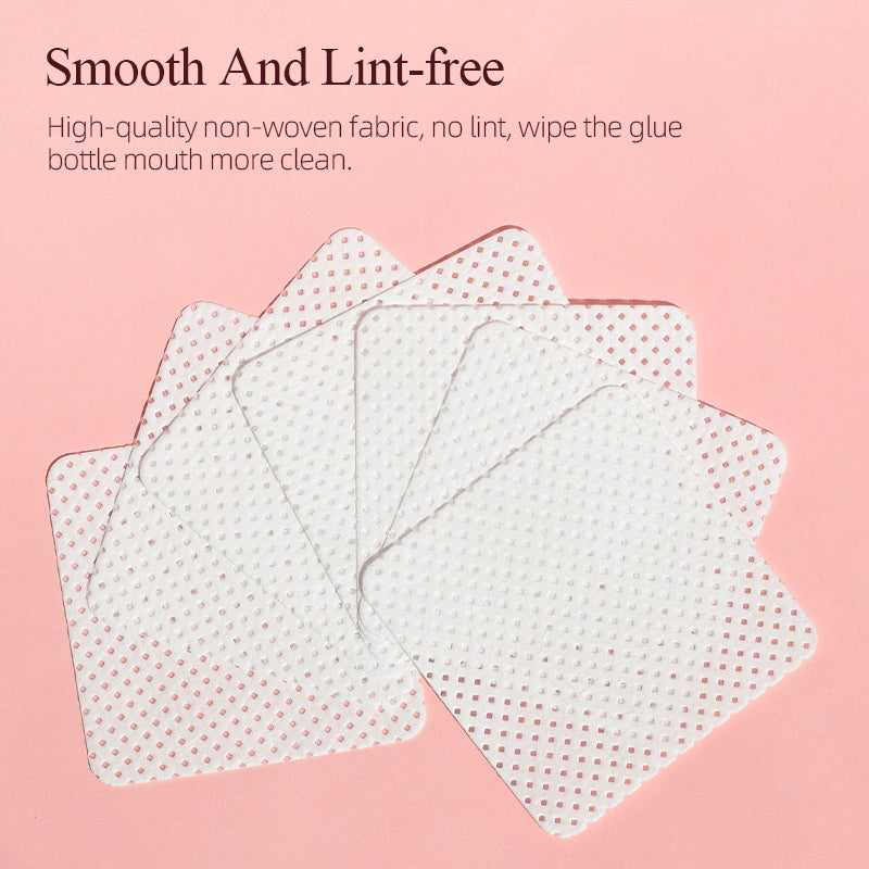 200pcs Eyelash Glue Remover Cotton Wipes