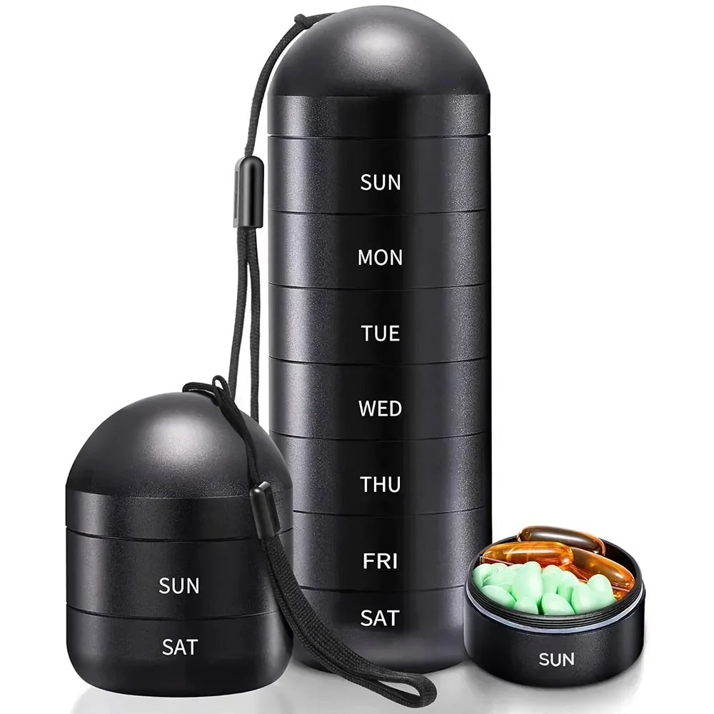 Portable Metal Pill Organizer