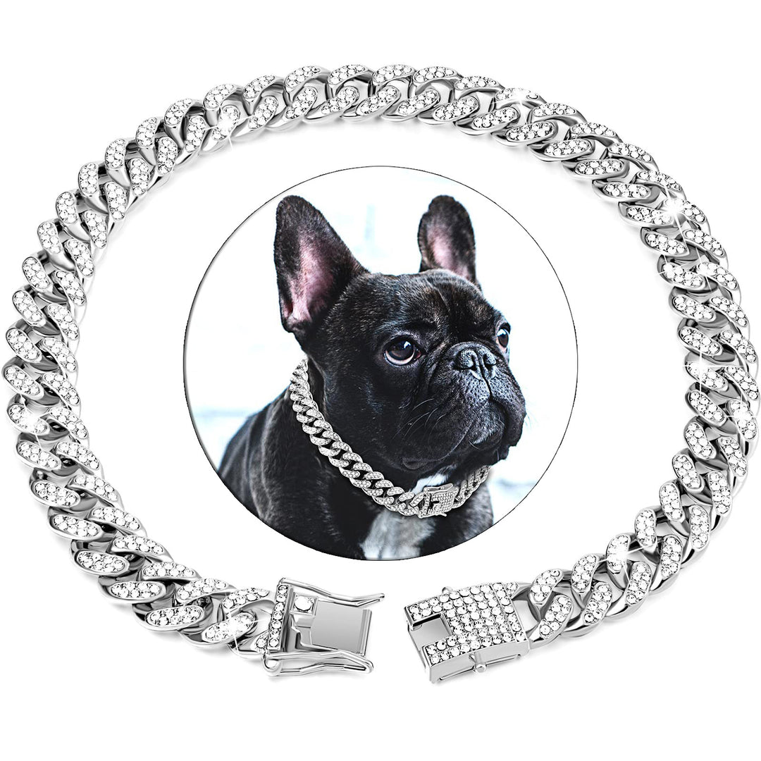 Elegant Stainless Steel Dog Collar