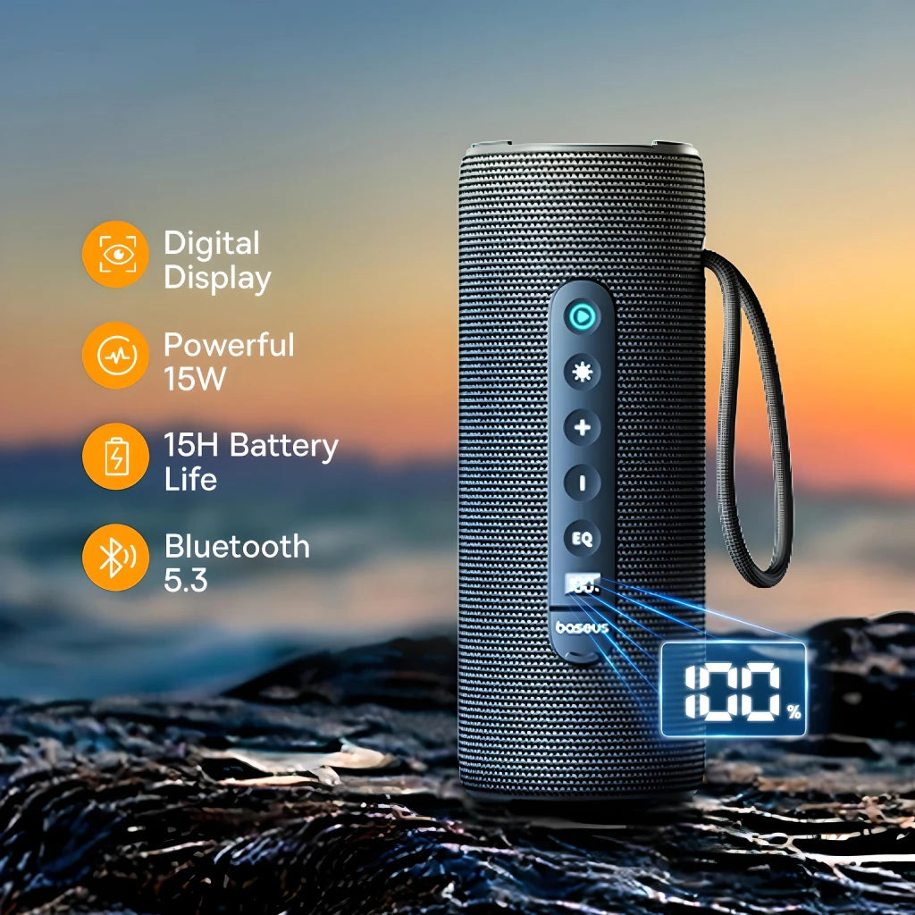 Portable Wireless Bluetooth Speaker with TWS and Long Battery Life