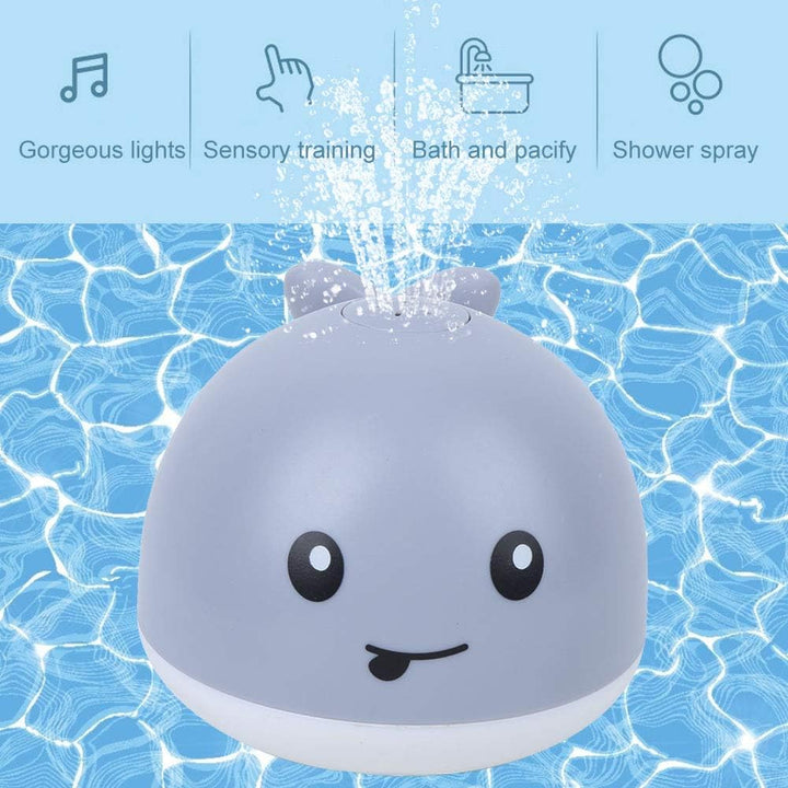 Whale Sprinkler Bath Toy with Lights