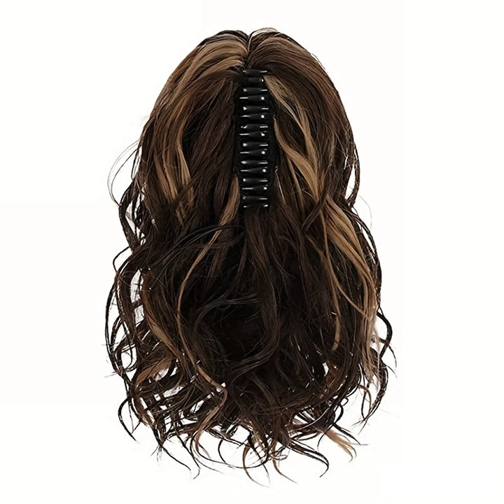 12-Inch Short Wavy Claw Clip Ponytail Extension