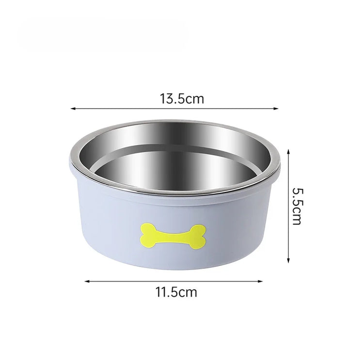 Cute Silicone Non-Slip Pet Bowl for Dogs and Cats