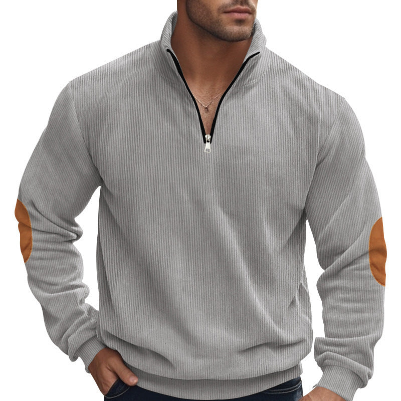 All-matching Embroidered Men's Corduroy Top