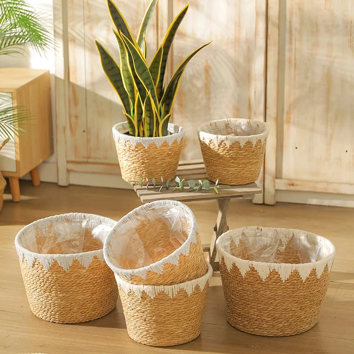 Handmade Woven Planter Basket