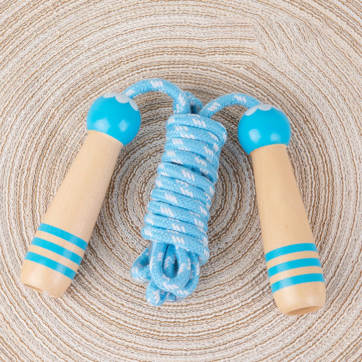 Adjustable Wooden Cartoon Skipping Rope for Kids