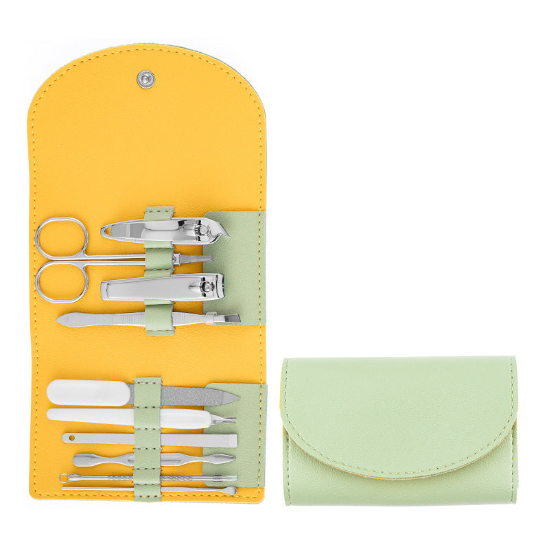 Portable 10-Piece Manicure and Pedicure Nail Clipper Set