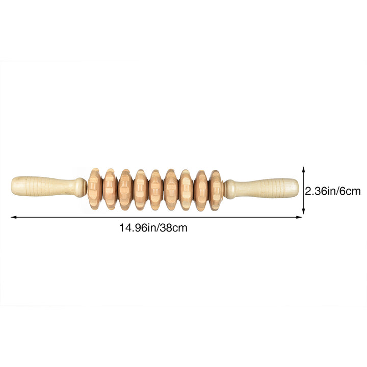 Wood Therapy Roller for Lymphatic Drainage and Muscle Relaxation