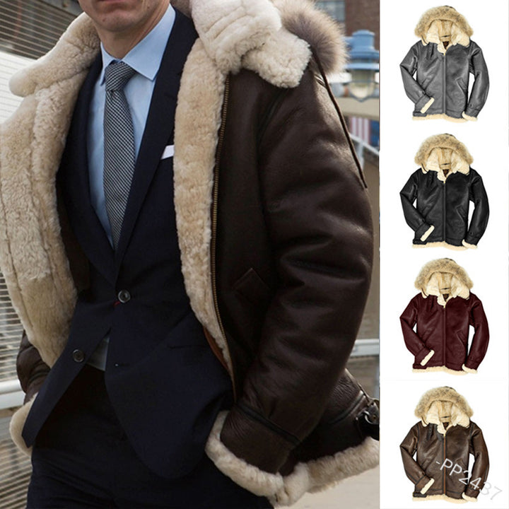 Fur Integrated Padded Jacket New Coat Men