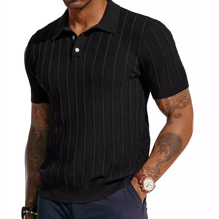 New Summer Polo Shirt Short Sleeve V-neck Cool Breathable Top