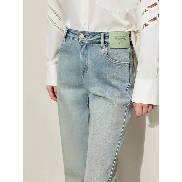 Retro Wide-Leg Women's Denim Pants