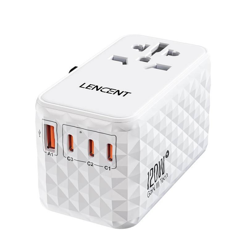 120W Universal GaN Fast Charger with Multi-Region Travel Adapter