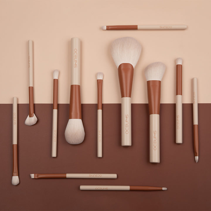 12-Piece Professional Makeup Brush Set