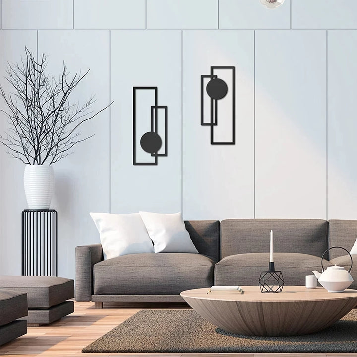 Nordic Iron Silhouette Wall Hanging Set