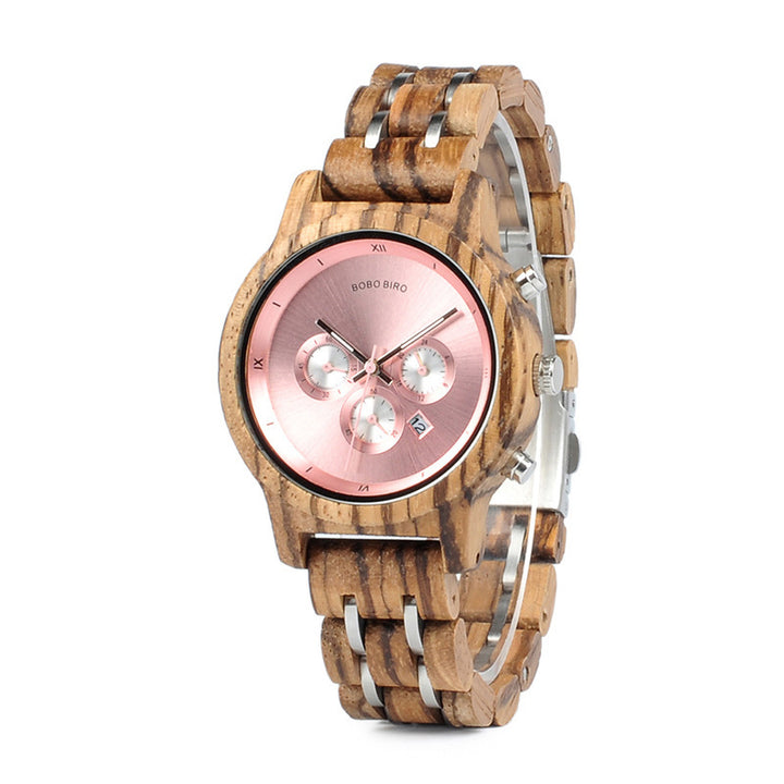 Men's Wood Grain Fashion Business Casual Watch