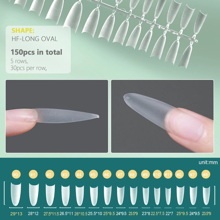 Short Half Cover False Nail Tips