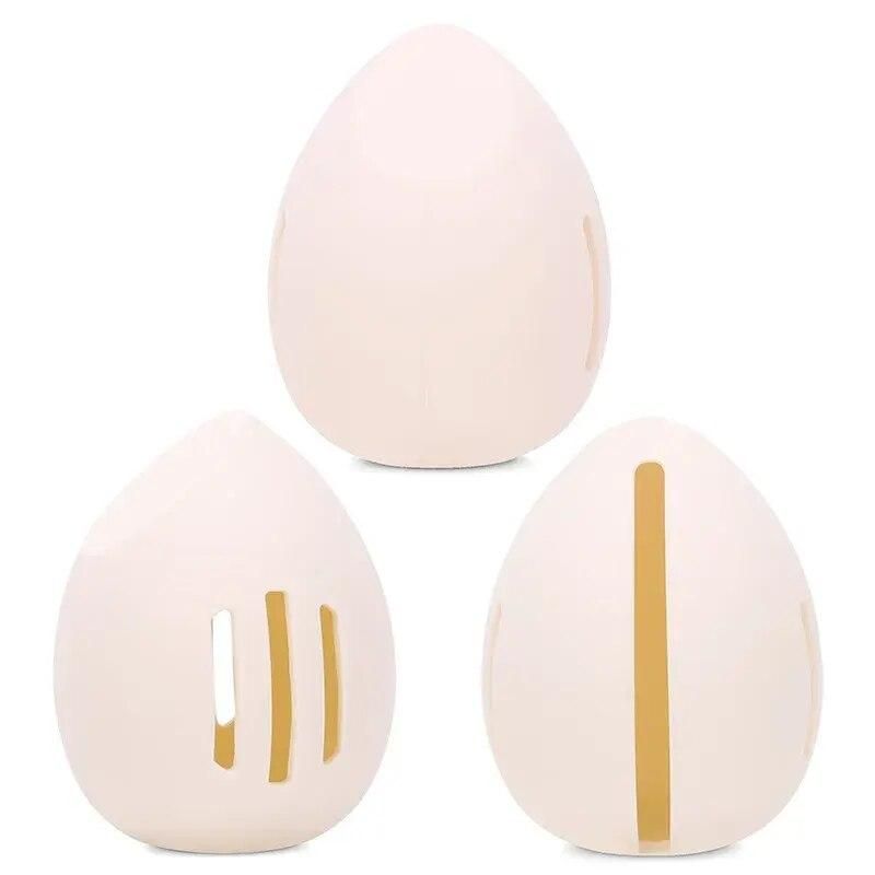 Compact Silicone Makeup Sponge Holder - Dustproof and Breathable Beauty Blender Case