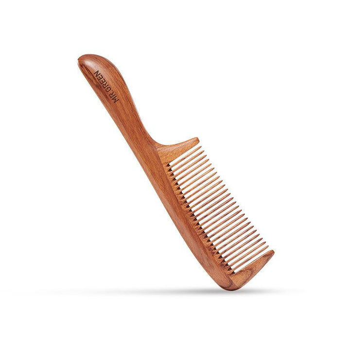 Natural Wooden Fine Tooth Comb for Hair Care and Scalp Massage