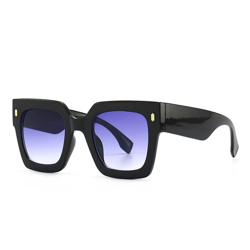 Retro Square Frame Cat Eye Sunglasses