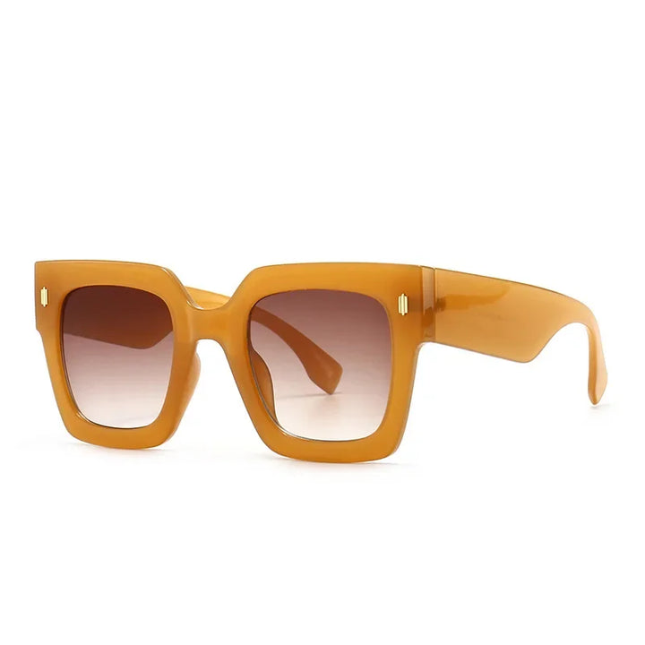 Retro Square Frame Cat Eye Sunglasses