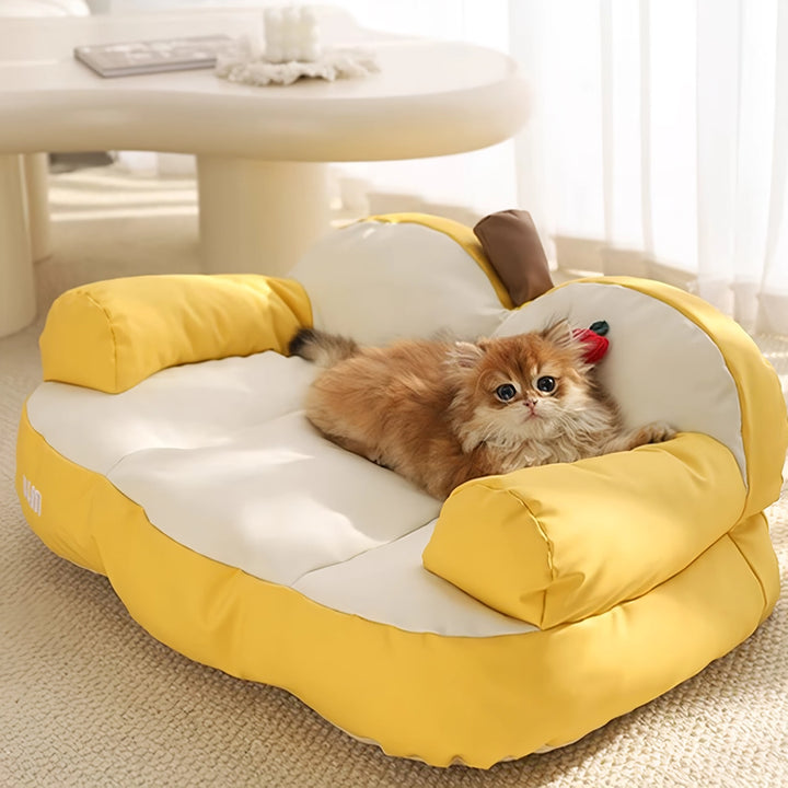 Candy-Colored Cat & Puppy Bed