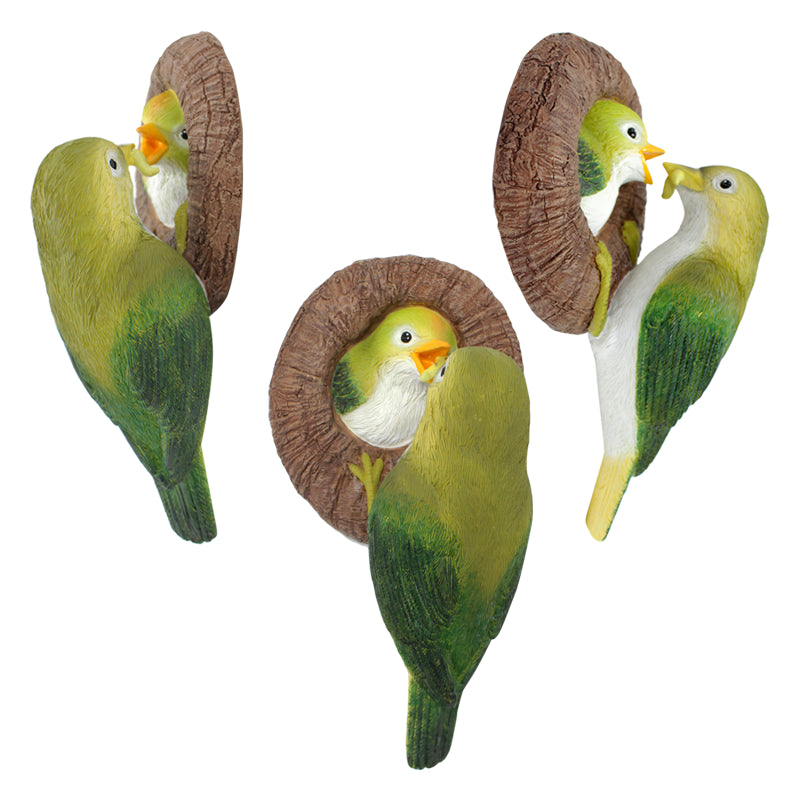 Charming Resin Nursing Bird Garden Ornament