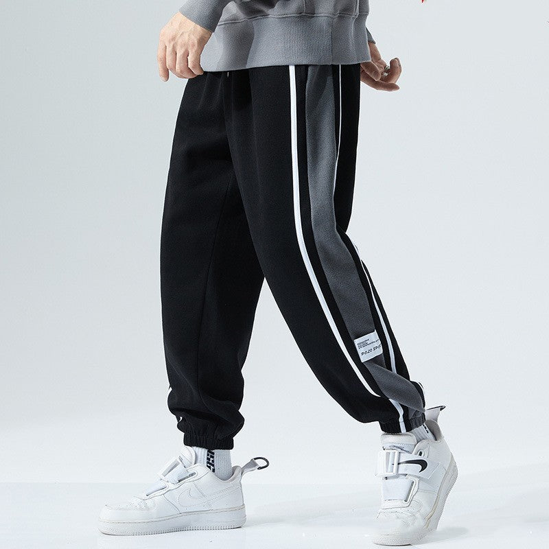 Plus Size Men's Ankle-tied Loose Plus-sized Sports Pants