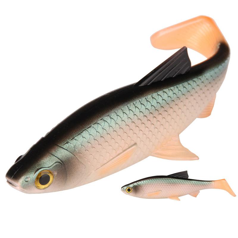 3D River Roach Paddle Tail Fishing Lure