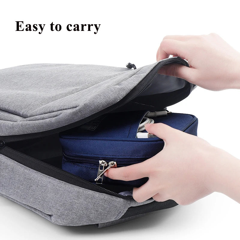 Portable Waterproof Data Cable Organizer Bag for Travel Accessories