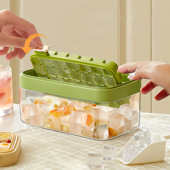 Summer Chill Square Ice Cube Tray for Refreshing Drinks