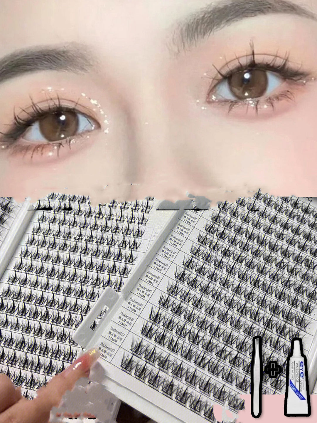 Single Cluster Eyelash Style Book Storage Book