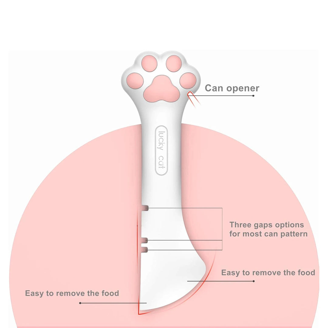 Multifunction Silicone Pet Spoon and Jar Opener with Can Lid for Dogs and Cats