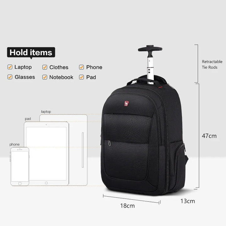 Multi-Functional Trolley Backpack: