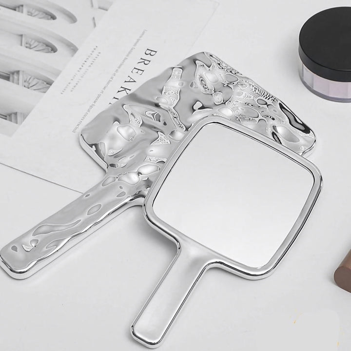 Portable Retro Style Handheld Makeup Mirror