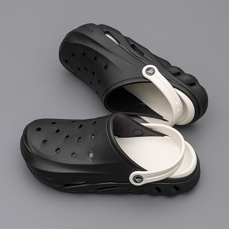 Men's Fashion Two-tone Beach Hole Shoes