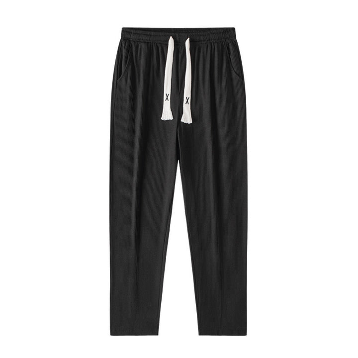 Cropped Casual Loose Men's Long Pants