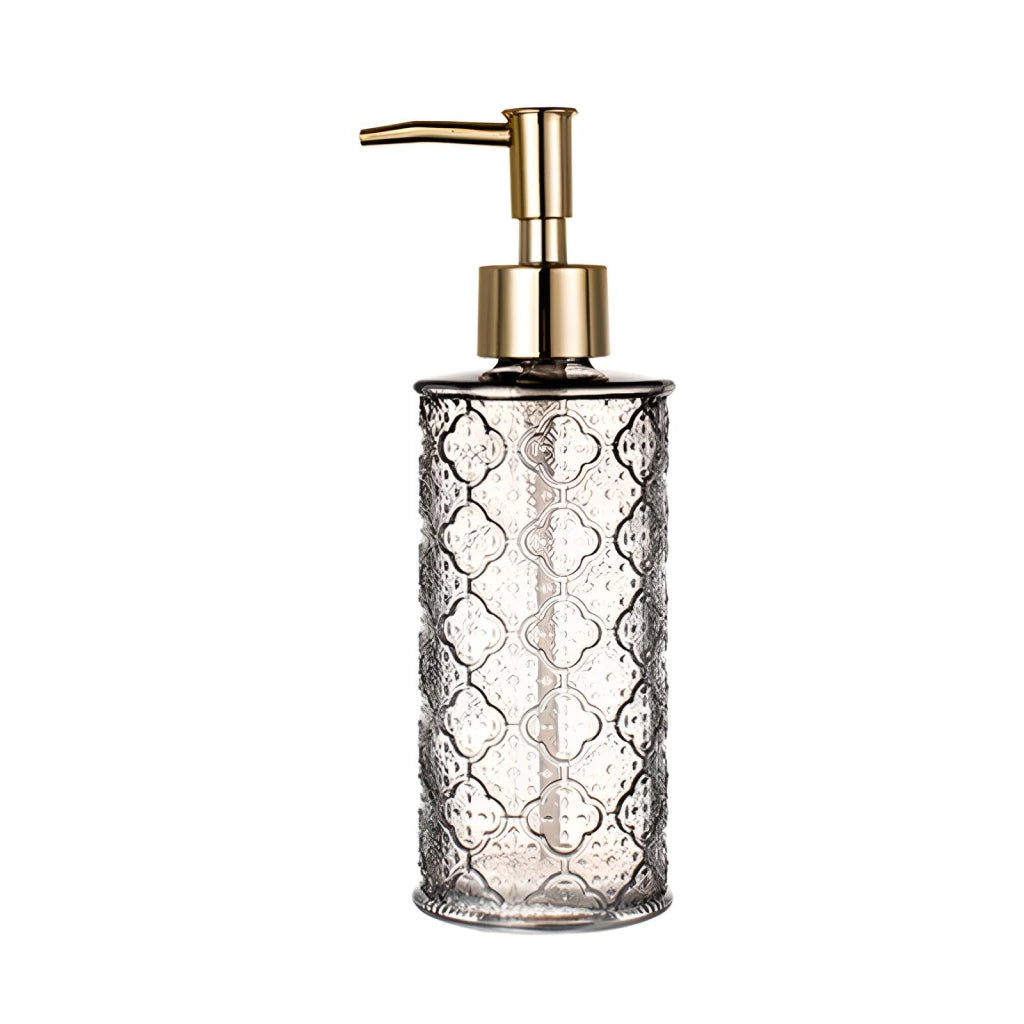 Elegant 280ml Glass Soap Dispenser for Bathroom & Kitchen