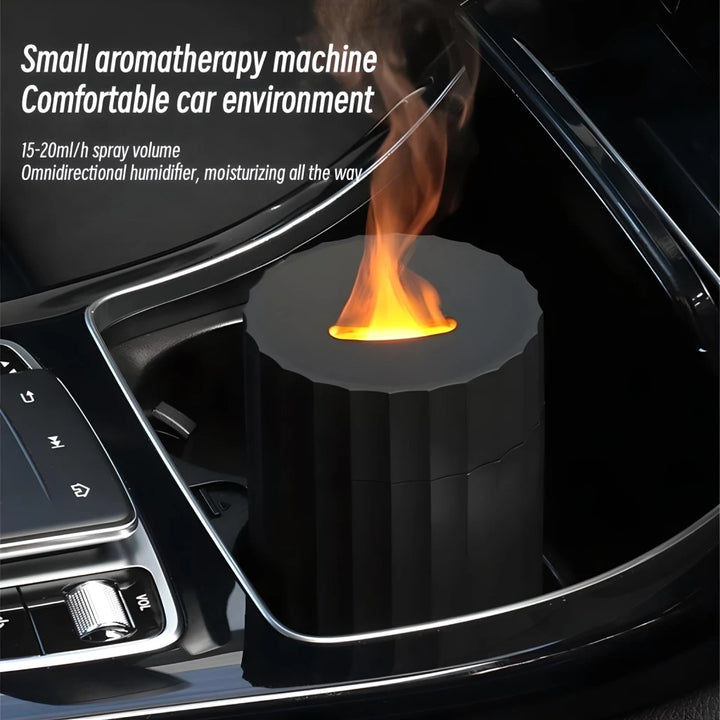 Flame Aromatherapy Air Humidifier USB Car Diffuser